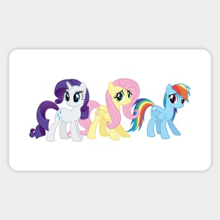 Rarity, Fluttershy, and Rainbow Dash Magnet